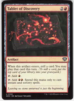 Tablet of Discovery 132 Secrets of Strixhaven Magic the Gathering - Image 1