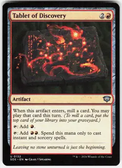 Tablet of Discovery 132 Secrets of Strixhaven Magic the Gathering - Image 1