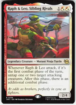 Raph & Leo Sibling Rivals 166 Teenage Mutant Ninja Turtles Magic the Gathering - Image 1