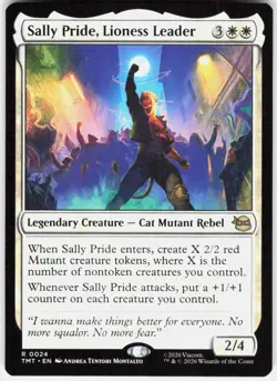 Sally Pride Lioness Leader 24 Teenage Mutant Ninja Turtles Magic the Gathering - Image 1