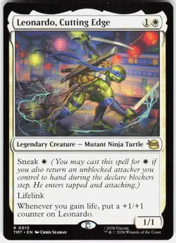 Leonardo Cutting Edge 15 Teenage Mutant Ninja Turtles Magic the Gathering - Image 1