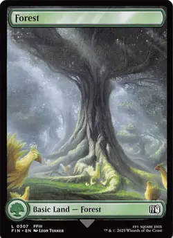 Forest 307 Final Fantasy Magic the Gathering - Image 1