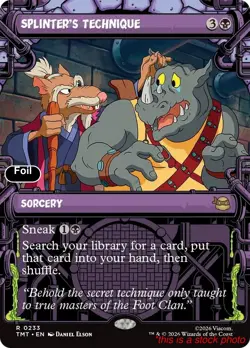 Splinter's Technique (Showcase) [Magic TMT - 233] Foil - Image 1