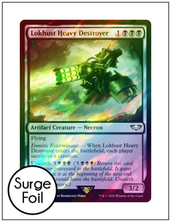 Lokhust Heavy Destroyer, Surge Foil, Warhammer 40k, Magic MTG NM - Image 1