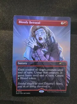 MTG Bloody Betrayal Foil 7102 Secret Lair Strahd's Descent D&D Rare NM Magic - Image 1