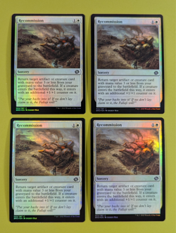 FOIL Recommission x4 The Brothers' War 4x Magic the Gathering MTG - Image 1