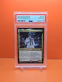 ⚫⚪ 2025 MAGIC THE GATHERING SPIDER-MAN MISTER NEGATIVE PSA 10 💎 POP 1 ⚪⚫ - Image 1
