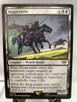 MTG Magic The Gathering Ringwraiths LTR Rare Black LOTR Knight Commander - Image 1