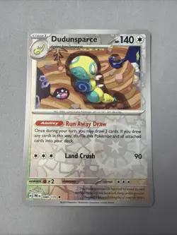 Pokemon TCG * SV Prismatic Evolutions 080/131 Dudunsparce Rare * REVERSE HOLO - Image 1