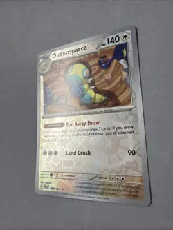 Pokemon TCG * SV Prismatic Evolutions 080/131 Dudunsparce Rare * REVERSE HOLO - Image 2