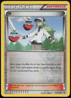 N 92/101 LP Noble Victories Uncommon Pokemon - Image 1