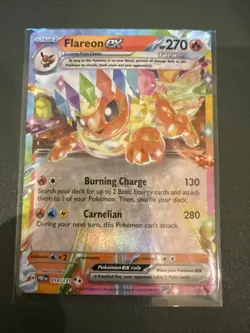 Flareon Ex 14/131 - Prismatic Evolutions - DOUBLE RARE HOLO- 2025 Pokemon Card - Image 1