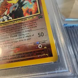 Entei 34/53 Pokemon Movie Promo 2001 PSA 8 NM-MT WITH Double SWIRL 🌀 - Image 3