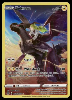 Zekrom TG05/TG30 Holo Brilliant Stars Trainer Gallery Pokemon NM - Image 1