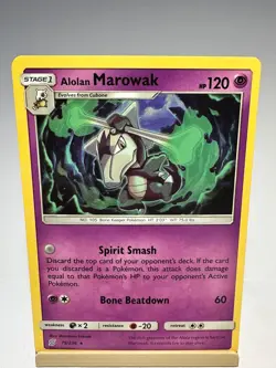 Alolan Marowak 75/236 Rare Unified Minds Pokemon Near Mint - Image 1