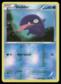 2016 Pokemon Shellder Common Generations 19/83 Reverse Holo LP - Image 1