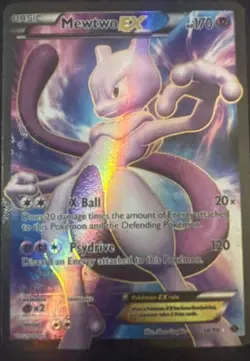 Pokemon Mewtwo EX Full Art Ultra Rare Holo 98/99 Next Destinies 170HP - Image 1