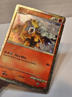 Entei Prime HGSS20 Ultra Rare Heart Gold Soul Silver Pokemon 1715 - Image 3
