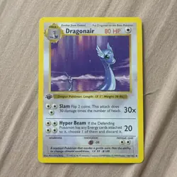 Pokemon Dragonair - Base Set (Shadowless) (BSS) - Image 1