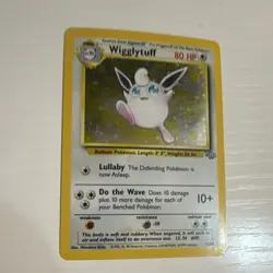Pokemon TCG Wigglytuff Jungle Holo Rare 16/64 EN 1999 Unlimited 80HP - Image 2