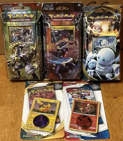 Pokemon Theme Decks Sun & Moon And Sword & Shield Plus 3 Coin Packs - Image 1