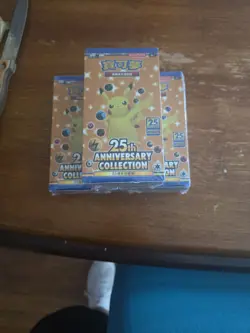 Pokemon Pokemon TCG 25th Anniversary Collection Chinese Sealed Packs (3) - Image 1