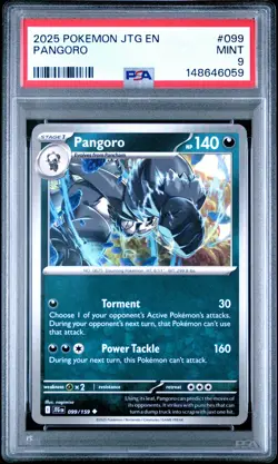 2025 POKEMON JTG EN-JOURNEY TOGETHER #099 PANGORO PSA 9 - Image 1