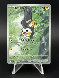 Emolga 112/086 Pokemon TCG: Black Bolt Illustration Rare (B) - Image 1