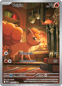 VULPIX 138/132 ILLUSTRATION RARE MEGA EVOLUTION POKEMON NEAR MINT - Image 1