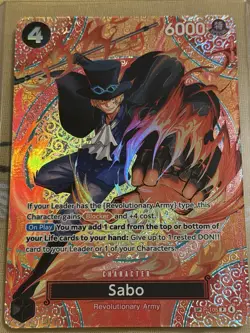 One Piece TCG: Sabo (P-105) (SP) P-105 Adventure on Kami's Island Foil English - Image 1