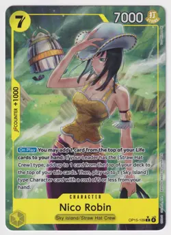 Nico Robin OP15-109 Alt Art LP Adventures on Kami's Island One Piece TCG English - Image 1