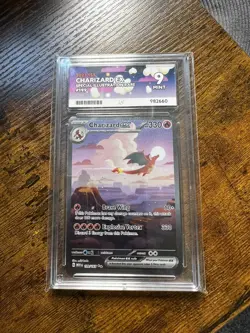 Pokemon TCG Charizard EX 199/165 Scarlet & Violet 151 Card SIR Condition Ace 9 - Image 1