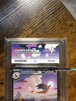 Pokemon TCG Charizard EX 199/165 Scarlet & Violet 151 Card SIR Condition Ace 9 - Image 2