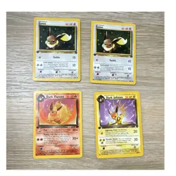Pokemon TCG Team Rocket 4-Card Lot 2 Eevee, Dark Flareon, and Jolteon - Image 1