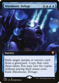 MTG - Mnemonic Deluge (Extended Art) [Commander Legends] Foil - Image 1