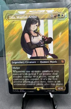 Magic: The Gathering Tifa, Martial Artist Borderless Surge Foil FF Mythic #0214 - Image 1