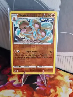 Pokemon TCG Dugtrio Chilling Reign 077/198 Reverse Holo Rare - Image 1