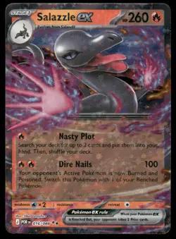 Pokemon Cards Salazzle ex 016/088 Perfect Order Double Rare NM *5 - Image 1
