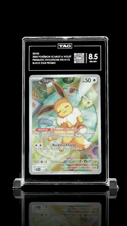Eevee - 173/SV - Scarlet & Violet Promo NM MT+ TAG 8.5 Holo Graded Pokemon Card - Image 1