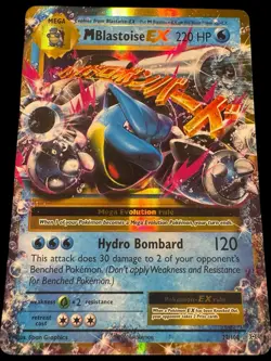M Blastoise EX 22/108 XY Evolutions Ultra Rare Holo NM Pokemon - Image 1
