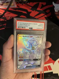 PSA 10 Pokemon Reshiram GX SV51/SV94 Hidden Fates Shiny Vault Full Art Holo - Image 4