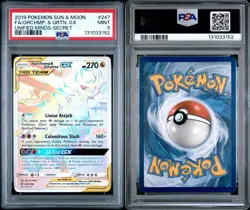 PSA 9 Garchomp & Giratina GX (Secret) 247/236 SM: Unified Minds Holo Pokemon - Image 3