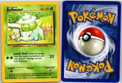 Bulbasaur 44/102 Common Base Set Unlimited Pokemon NM - Image 3