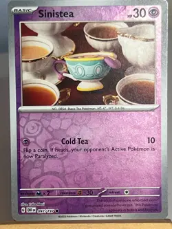 Pokemon TCG Sinistea 097/197 Obsidian Flames Reverse Holo Common - Image 1