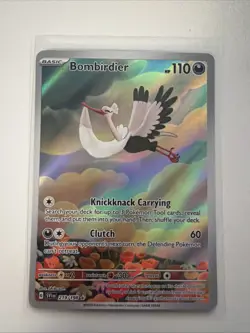 Bombirdier 219/198 Scarlet & Violet Base Illustration Rare Pokemon NM - Image 1