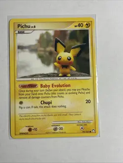 Pokemon TCG Pichu Mysterious Treasures 93 Regular Common - Image 1