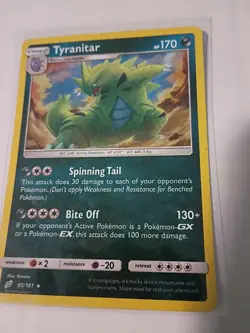 Tyranitar 85/181 Sm-Team Up Holo Pokemon - Image 1