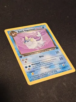 Pokemon TCG Dark Vaporeon 45 1st Edition Team Rocket Mint Near Mint - Image 2