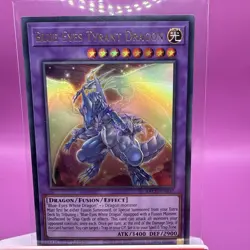YUGIOH Ultra Rare Blue-Eyes Tyrant Dragon BACH-EN037 1st Edition - Image 1