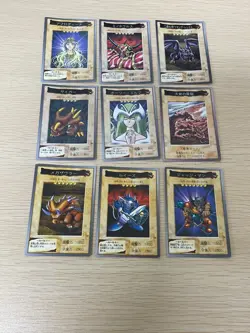 Yu-Gi-Oh! 1998 Japanese Bandai Yugioh cards 9 set # 22 61 20 81 35 112 19 34 26 - Image 1